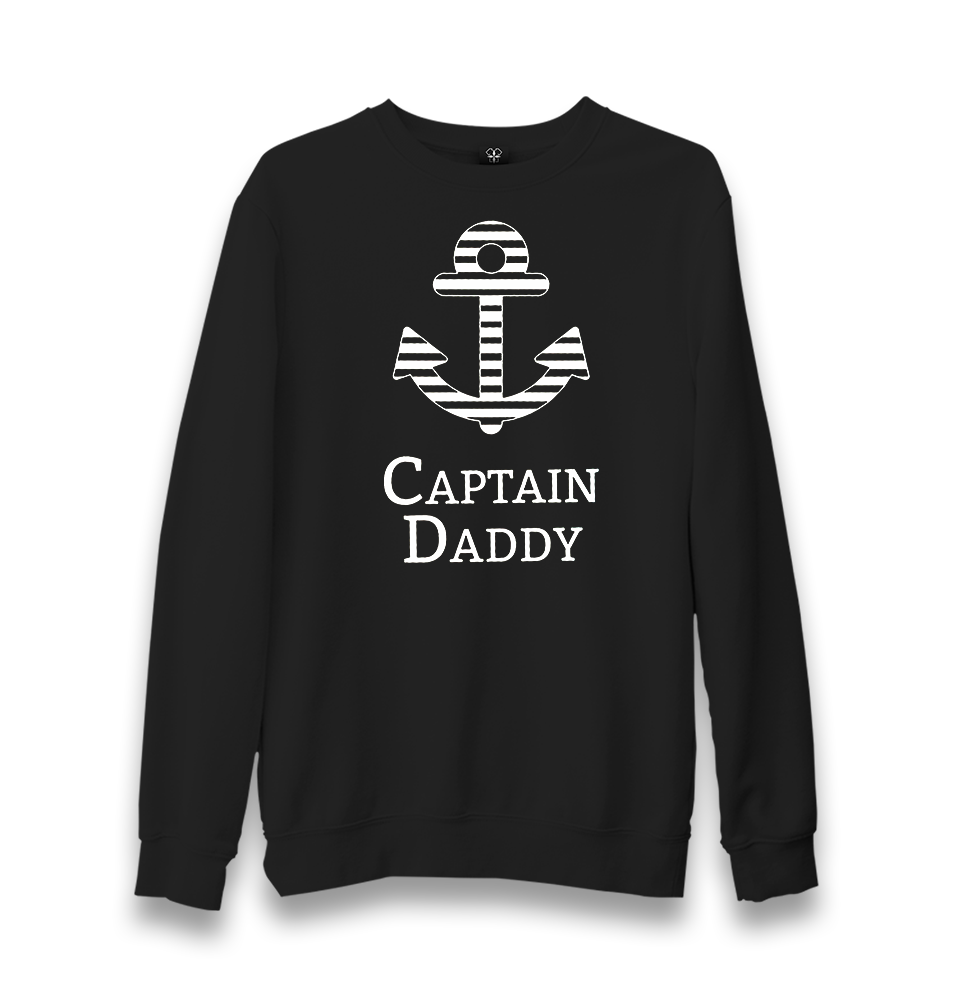Captain Daddy II Unisex Black Sweatshirt - Premium  from W.E.N.S. WIND - Just 10990! Shop now at W.E.N.S. WIND