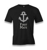 First Mate Men's Black Tshirt - Premium  from W.E.N.S. WIND - Just 6490! Shop now at W.E.N.S. WIND