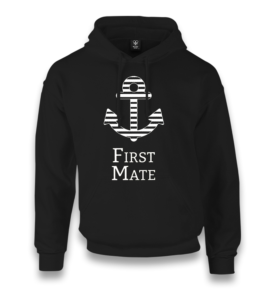 First Mate Unisex Black Hoodie - Premium  from W.E.N.S. WIND - Just 11990! Shop now at W.E.N.S. WIND