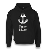 First Mate Unisex Black Hoodie - Premium  from W.E.N.S. WIND - Just 11990! Shop now at W.E.N.S. WIND