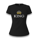 King Women's Black T-shirt - Premium  from W.E.N.S. WIND - Just 6490! Shop now at W.E.N.S. WIND