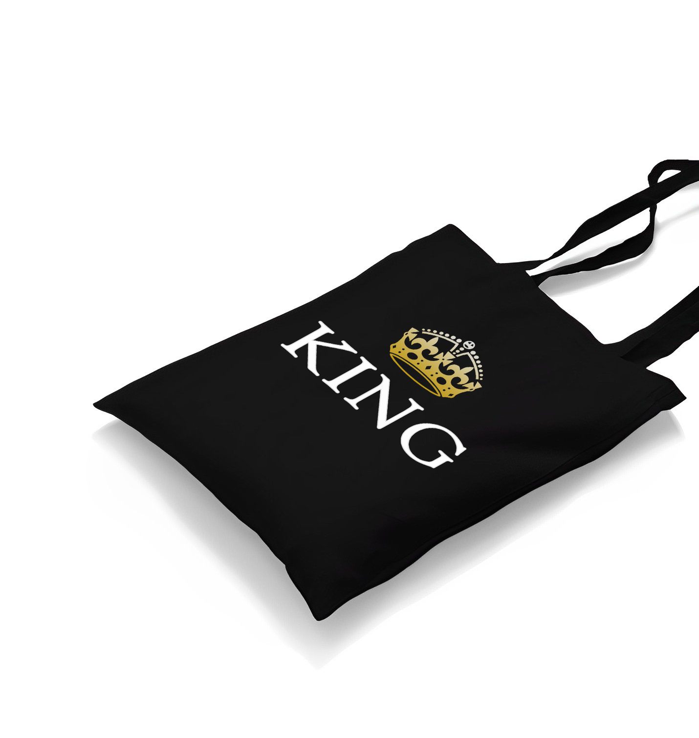 King Black Canvas Totebag - Premium  from W.E.N.S. WIND - Just 4990! Shop now at W.E.N.S. WIND