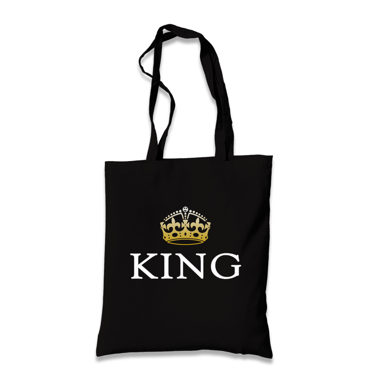 King Black Canvas Totebag - Premium  from W.E.N.S. WIND - Just 4990! Shop now at W.E.N.S. WIND