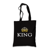 King Black Canvas Totebag - Premium  from W.E.N.S. WIND - Just 4990! Shop now at W.E.N.S. WIND