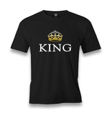 King Men's Black Tshirt - Premium  from W.E.N.S. WIND - Just 6490! Shop now at W.E.N.S. WIND