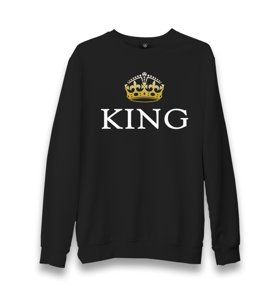 King Unisex Black Sweatshirt - Premium  from W.E.N.S. WIND - Just 10990! Shop now at W.E.N.S. WIND
