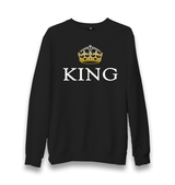 King Unisex Black Sweatshirt - Premium  from W.E.N.S. WIND - Just 10990! Shop now at W.E.N.S. WIND