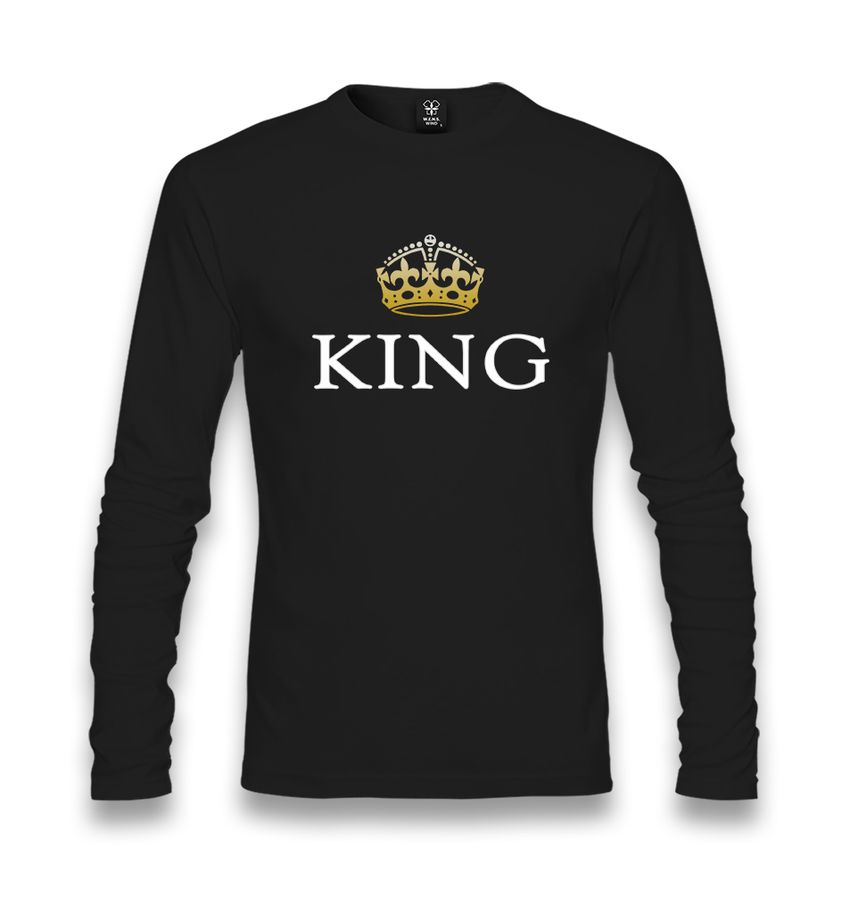 King Unisex Black Longsleeve - Premium  from W.E.N.S. WIND - Just 7990! Shop now at W.E.N.S. WIND