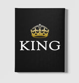 King Black Canvas Wall Art 35x40cm - Premium  from W.E.N.S. WIND - Just 7990! Shop now at W.E.N.S. WIND