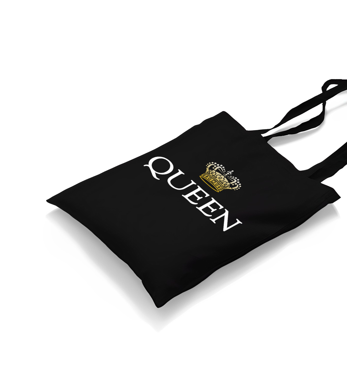 Queen Black Canvas Totebag - Premium  from W.E.N.S. WIND - Just 4990! Shop now at W.E.N.S. WIND