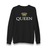 Queen Unisex Black Sweatshirt - Premium  from W.E.N.S. WIND - Just 10990! Shop now at W.E.N.S. WIND