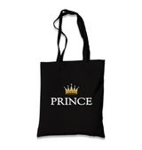 Prince Black Canvas Totebag - Premium  from W.E.N.S. WIND - Just 4990! Shop now at W.E.N.S. WIND