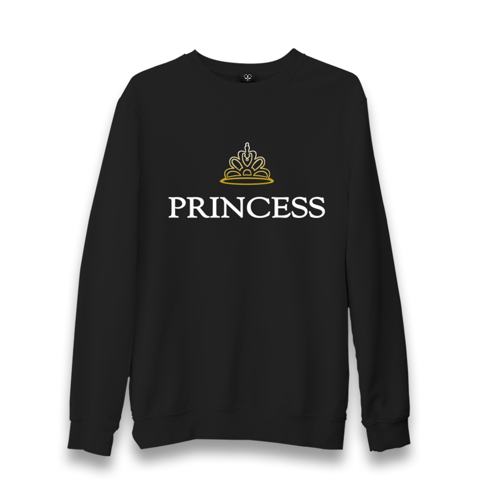 Princess Unisex Black Sweatshirt - Premium  from W.E.N.S. WIND - Just 10990! Shop now at W.E.N.S. WIND