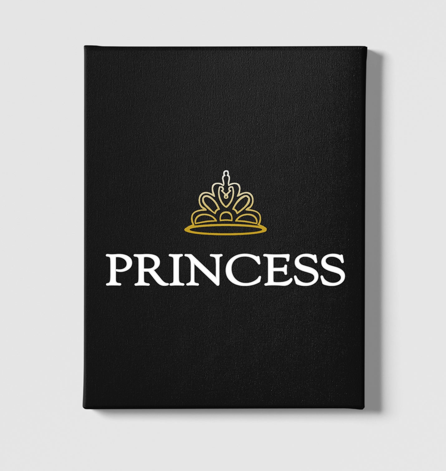 Princess Black Canvas Wall Art 35x40cm - Premium  from W.E.N.S. WIND - Just 7990! Shop now at W.E.N.S. WIND