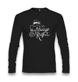 Mrs. Always Right Unisex Black Longsleeve - Premium  from W.E.N.S. WIND - Just 7990! Shop now at W.E.N.S. WIND