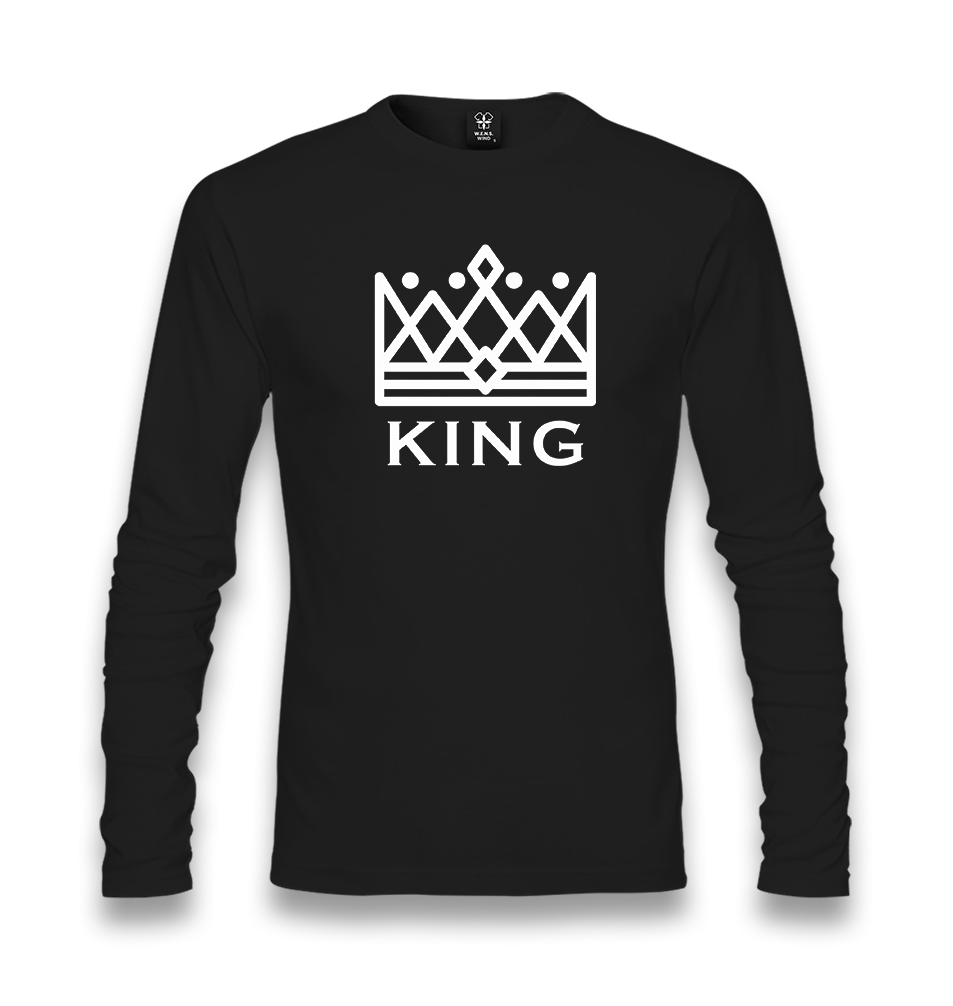 King and Queen-King Unisex Black Longsleeve - Premium  from W.E.N.S. WIND - Just 7990! Shop now at W.E.N.S. WIND