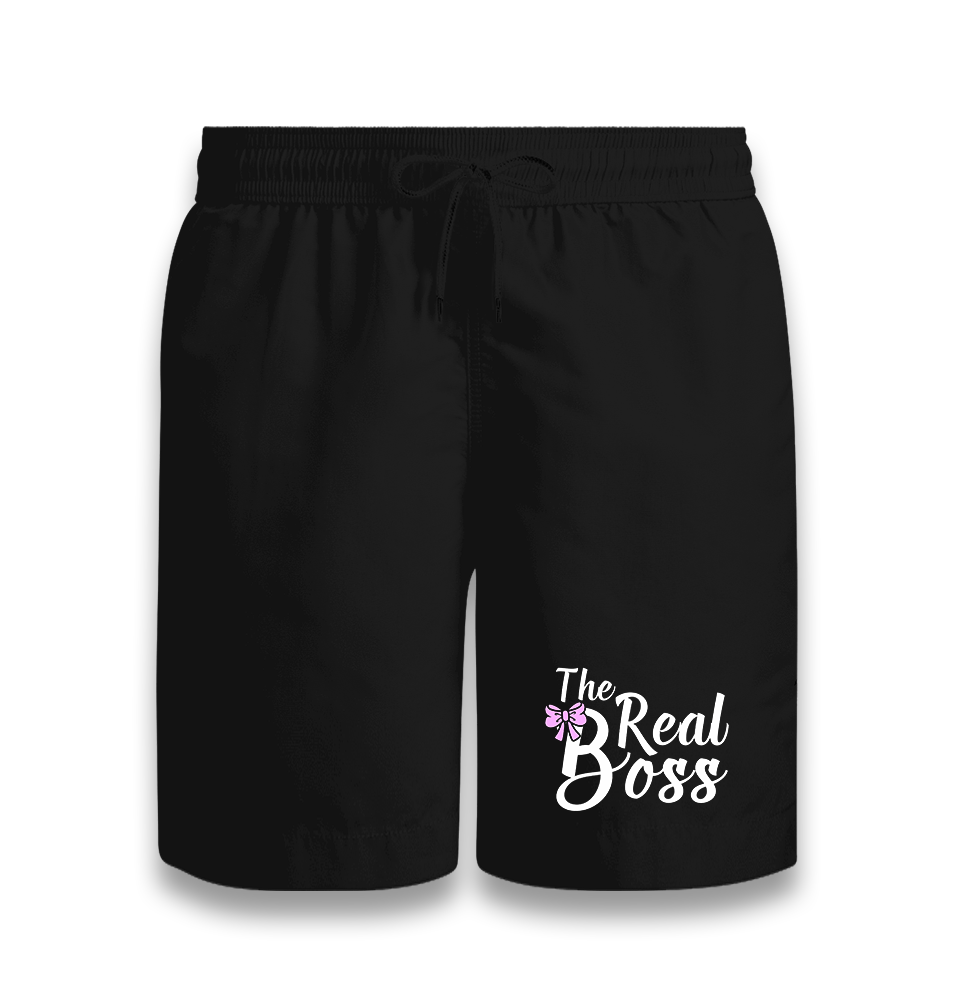 The Real Boss Black Shorts - Premium  from W.E.N.S. WIND - Just 7990! Shop now at W.E.N.S. WIND