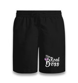 The Real Boss Black Shorts - Premium  from W.E.N.S. WIND - Just 7990! Shop now at W.E.N.S. WIND