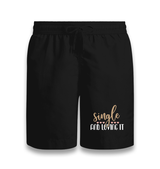 Single and Loving It Black Shorts - Premium  from W.E.N.S. WIND - Just 7990! Shop now at W.E.N.S. WIND