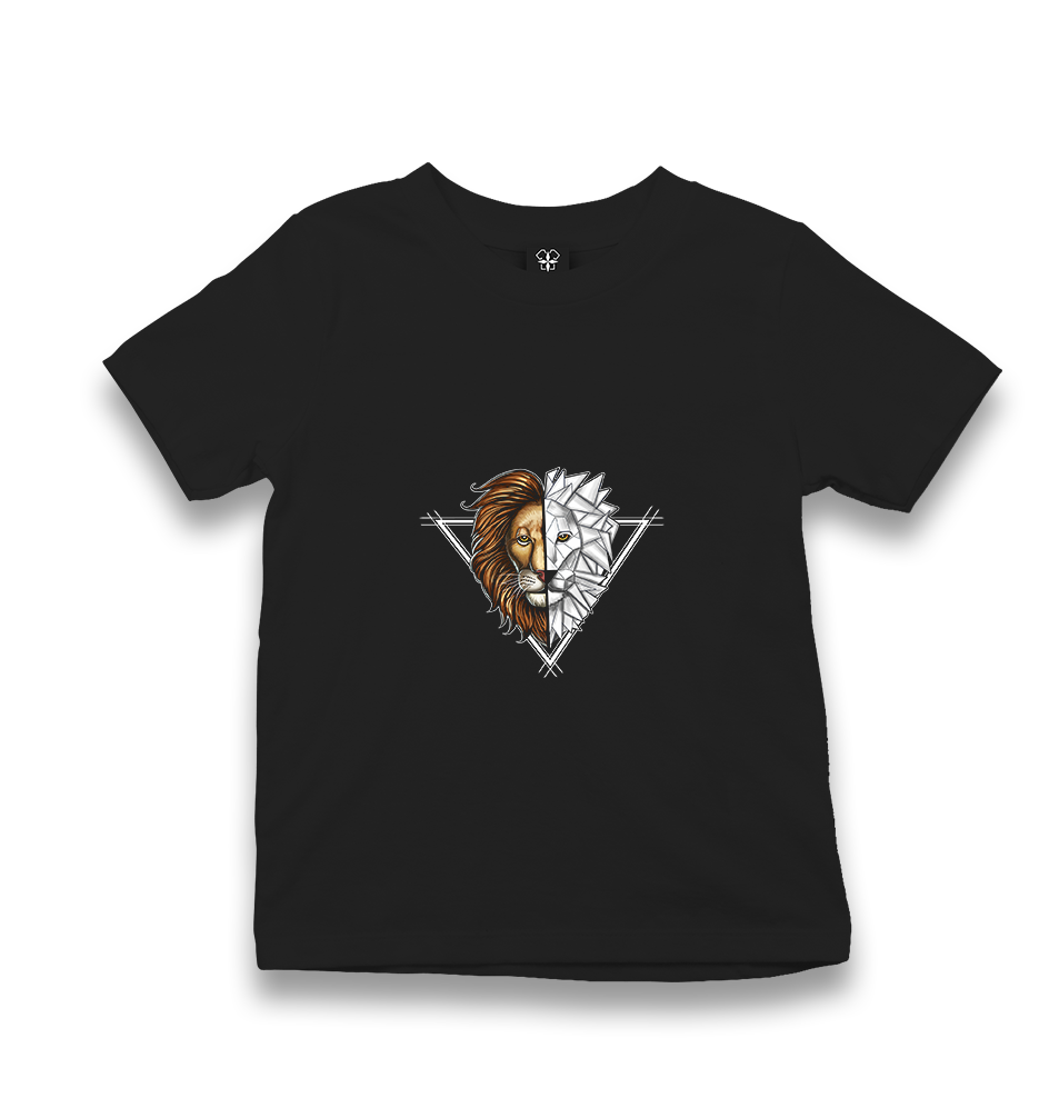 Lion Triangle Kid's Black T-shirt - Premium  from W.E.N.S. WIND - Just 5990! Shop now at W.E.N.S. WIND