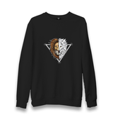 Lion Triangle Unisex Black Sweatshirt - Premium  from W.E.N.S. WIND - Just 10990! Shop now at W.E.N.S. WIND