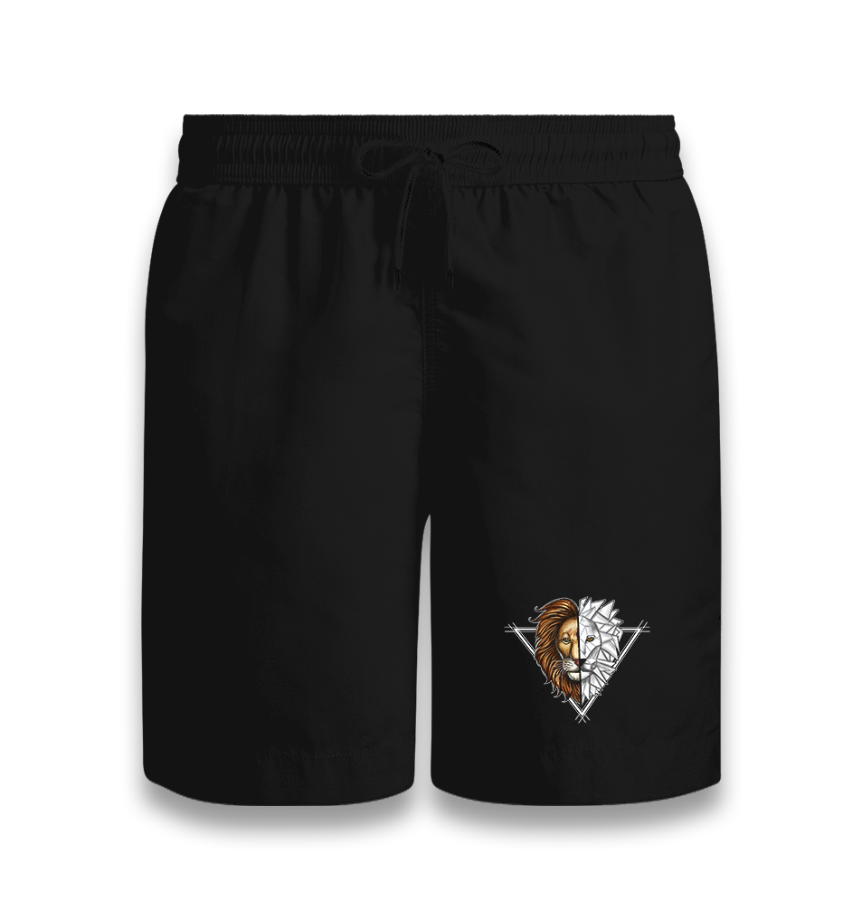 Lion Triangle Black Shorts - Premium  from W.E.N.S. WIND - Just 7990! Shop now at W.E.N.S. WIND