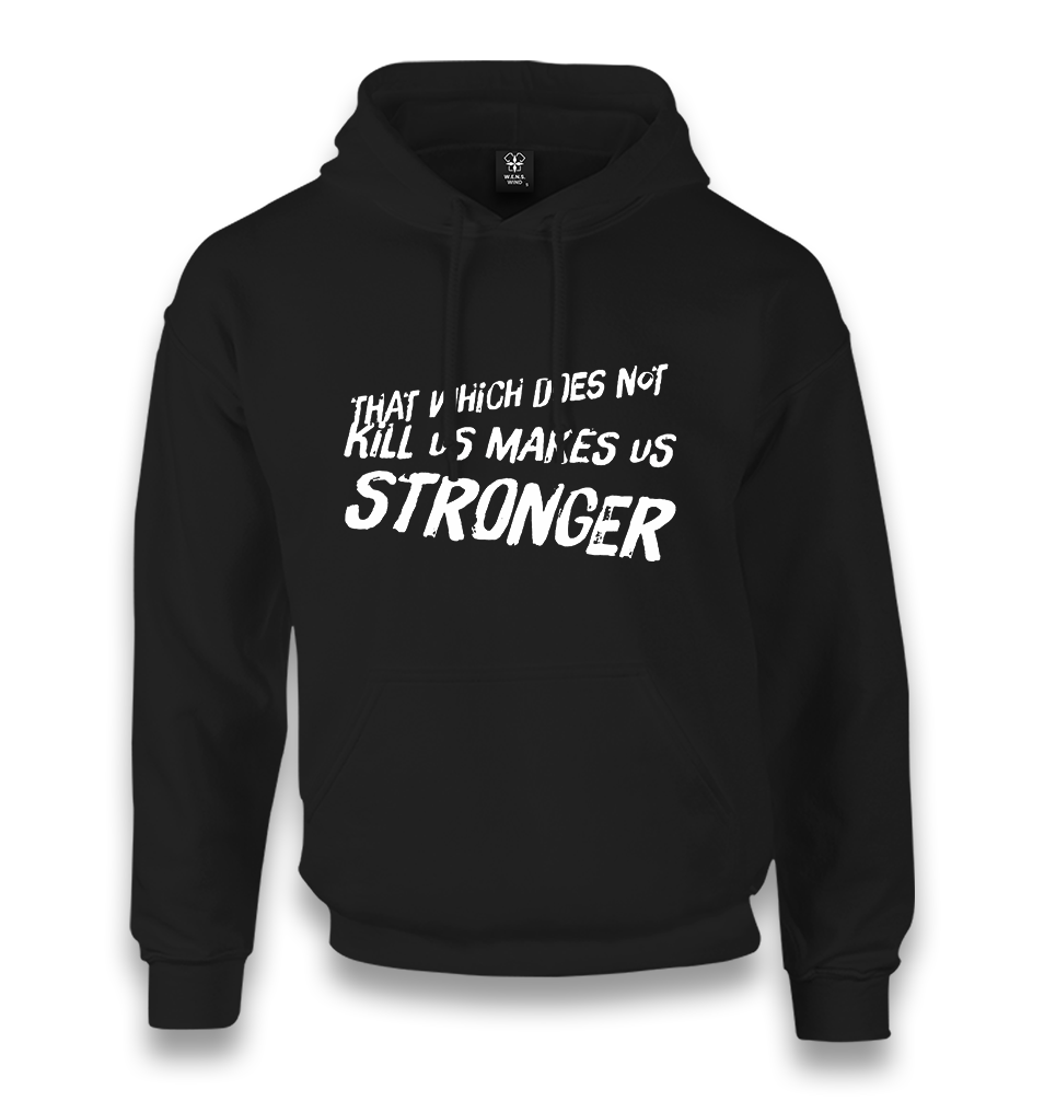 Make Stronger Unisex Black Hoodie - Premium  from W.E.N.S. WIND - Just 11990! Shop now at W.E.N.S. WIND