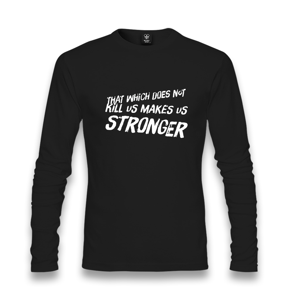 Make Stronger Unisex Black Longsleeve - Premium  from W.E.N.S. WIND - Just 7990! Shop now at W.E.N.S. WIND