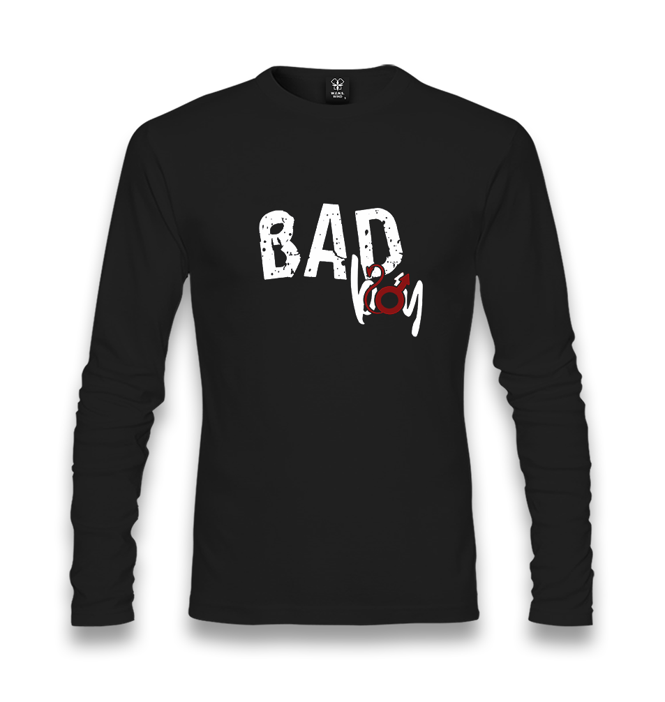 Bad Boy-Sign Unisex Black Longsleeve - Premium  from W.E.N.S. WIND - Just 7990! Shop now at W.E.N.S. WIND