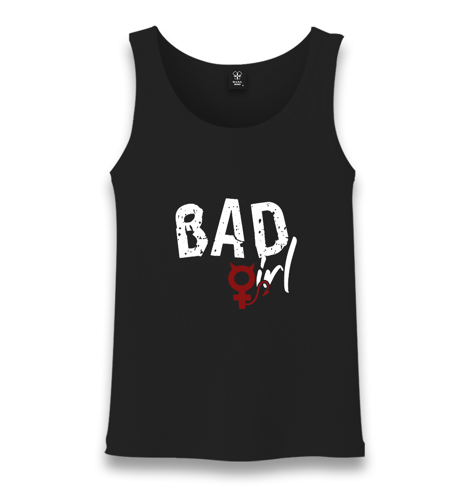 Bad Girl-Sign Unisex Black Tank Top - Premium  from W.E.N.S. WIND - Just 6490! Shop now at W.E.N.S. WIND