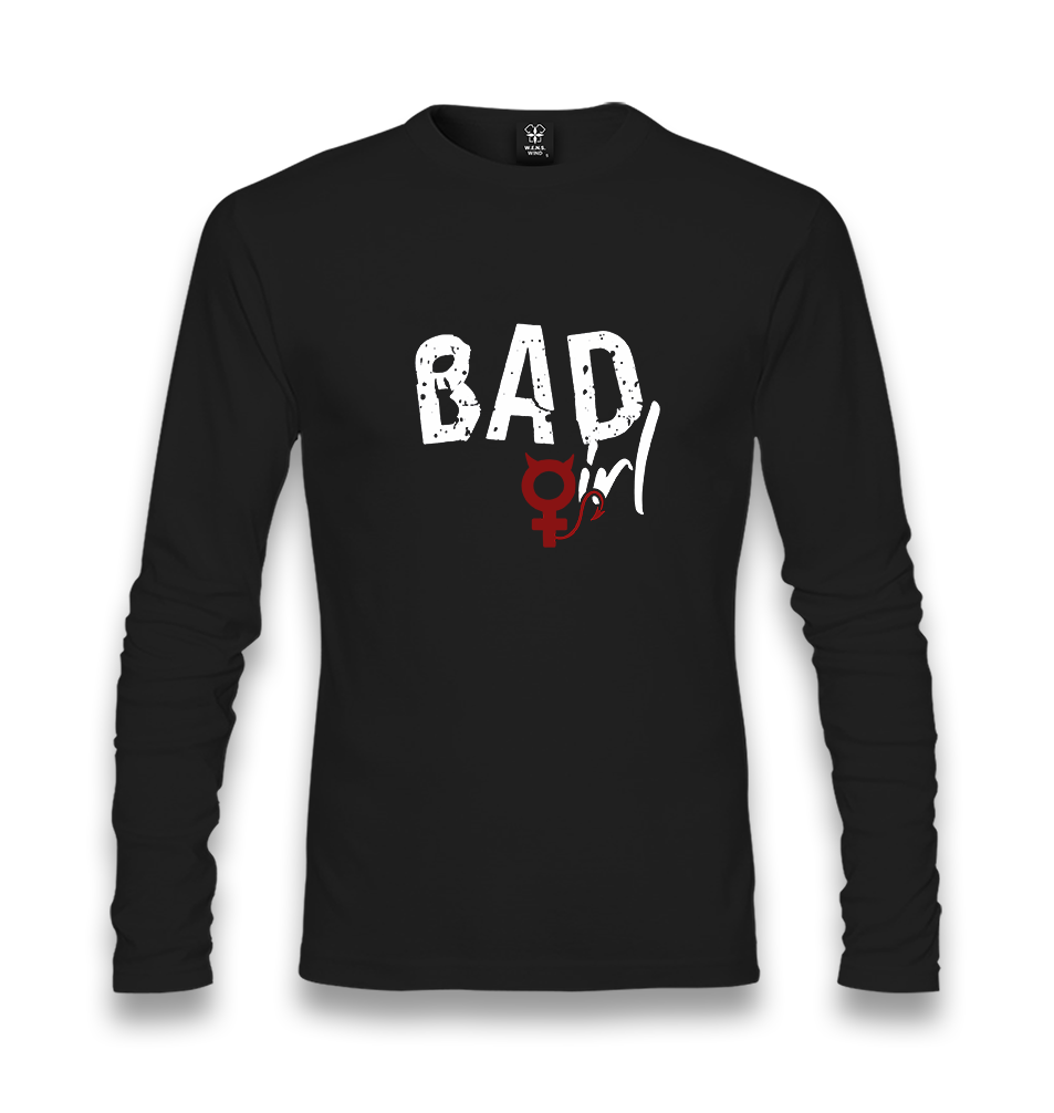 Bad Girl-Sign Unisex Black Longsleeve - Premium  from W.E.N.S. WIND - Just 7990! Shop now at W.E.N.S. WIND