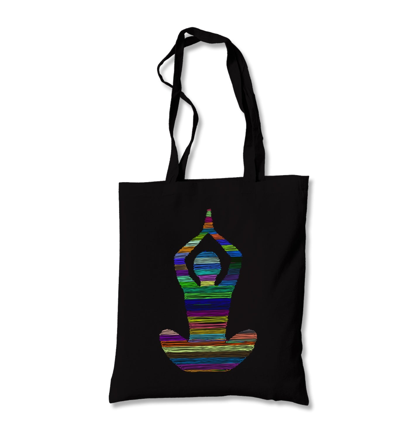 Yoga - Lines Canvas Totebag - Premium  from Wenswind - Just 4990! Shop now at W.E.N.S. WIND