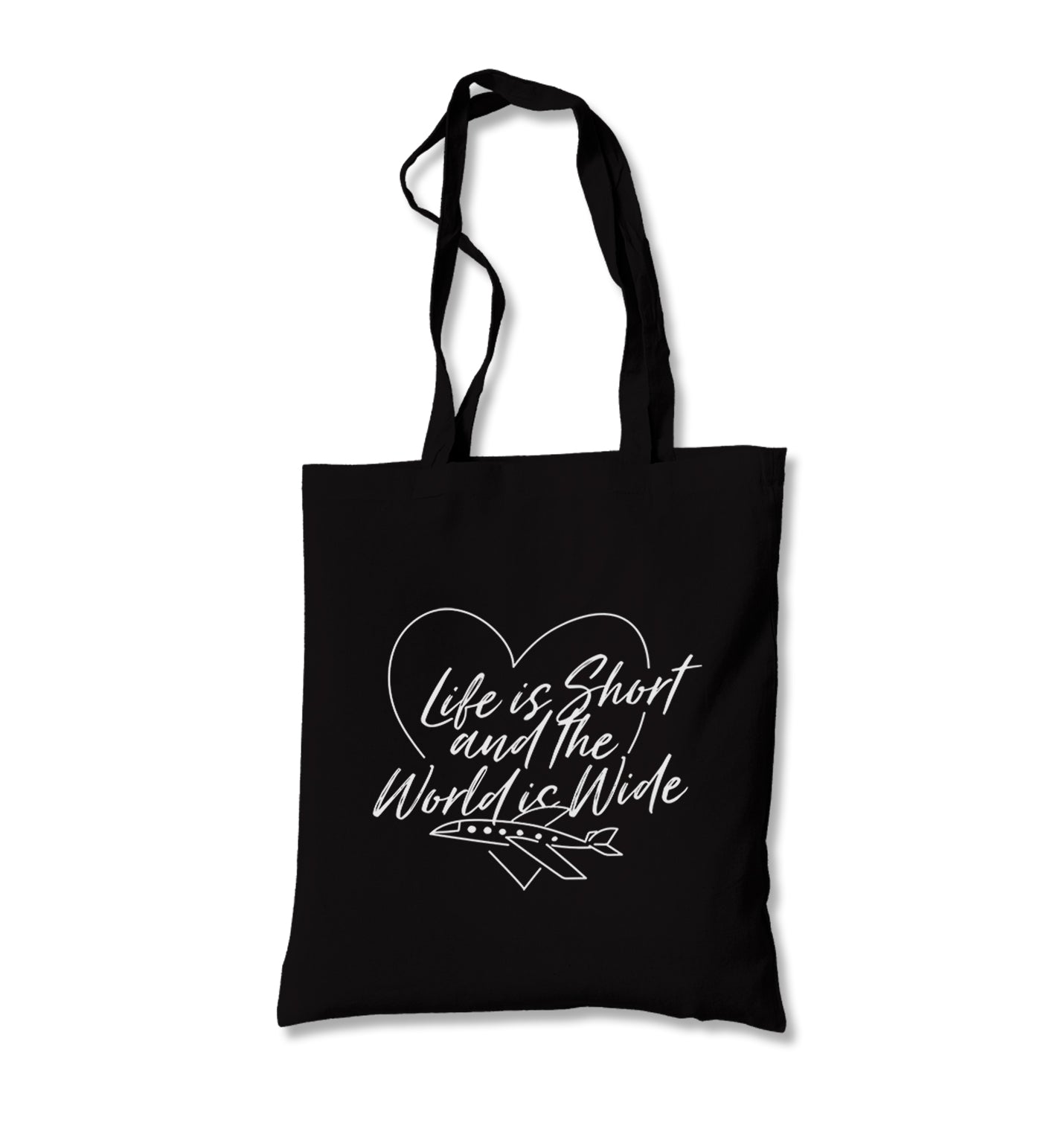 Life is Short - World is Wide Canvas Totebag - Premium  from Wenswind - Just 4990! Shop now at W.E.N.S. WIND