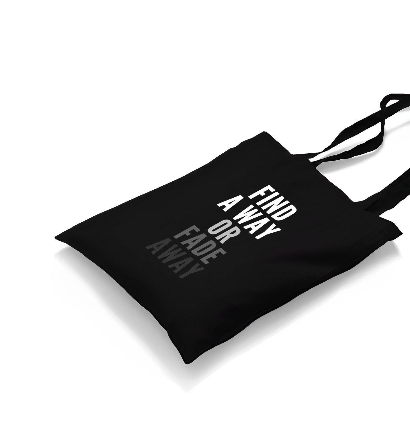Find a Way Black Canvas Totebag - Premium  from W.E.N.S. WIND - Just 4990! Shop now at W.E.N.S. WIND