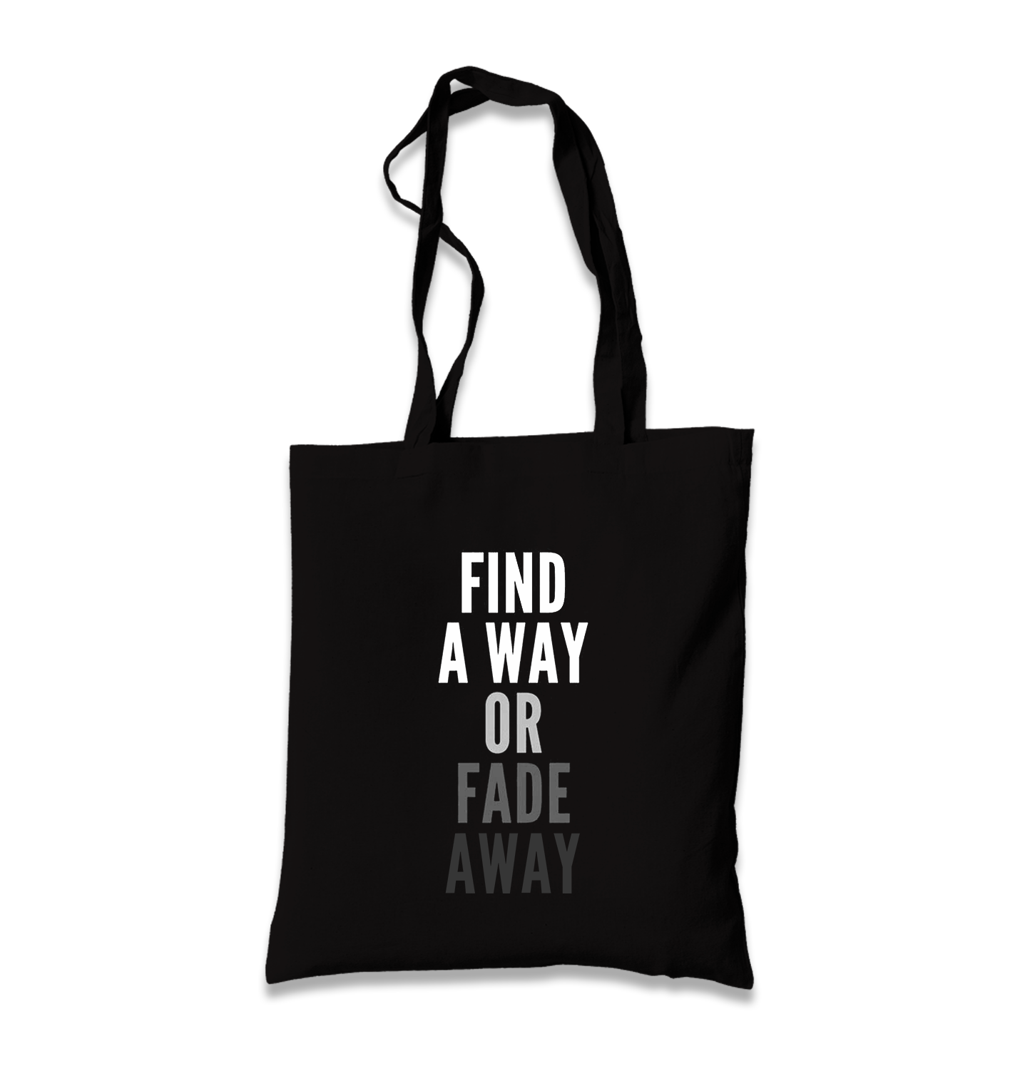 Find a Way Black Canvas Totebag - Premium  from W.E.N.S. WIND - Just 4990! Shop now at W.E.N.S. WIND