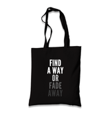 Find a Way Black Canvas Totebag - Premium  from W.E.N.S. WIND - Just 4990! Shop now at W.E.N.S. WIND