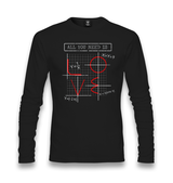 Love Math Unisex Black Longsleeve - Premium  from W.E.N.S. WIND - Just 7990! Shop now at W.E.N.S. WIND