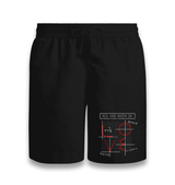 Love Math Black Shorts - Premium  from W.E.N.S. WIND - Just 7990! Shop now at W.E.N.S. WIND