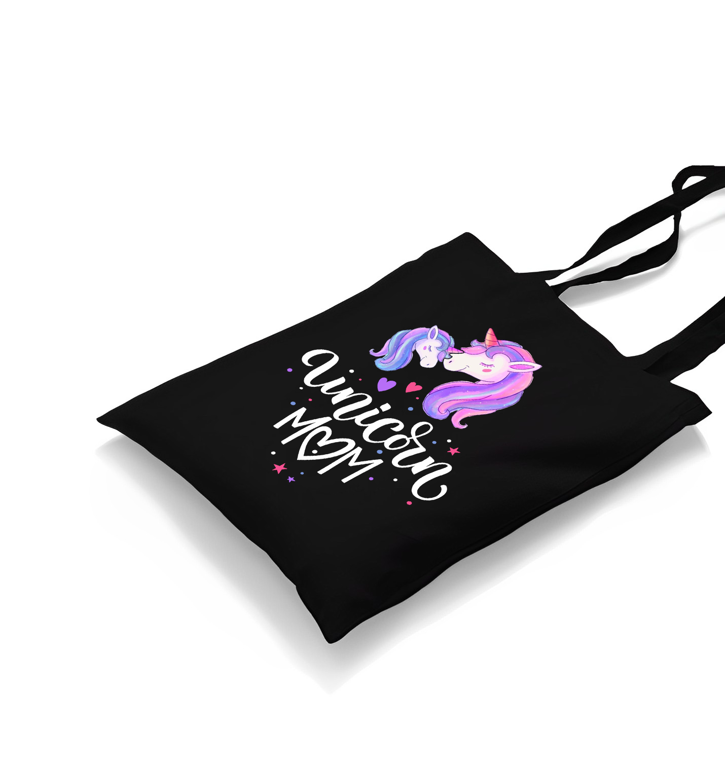 Unicorn Mom Black Canvas Totebag - Premium  from W.E.N.S. WIND - Just 4990! Shop now at W.E.N.S. WIND