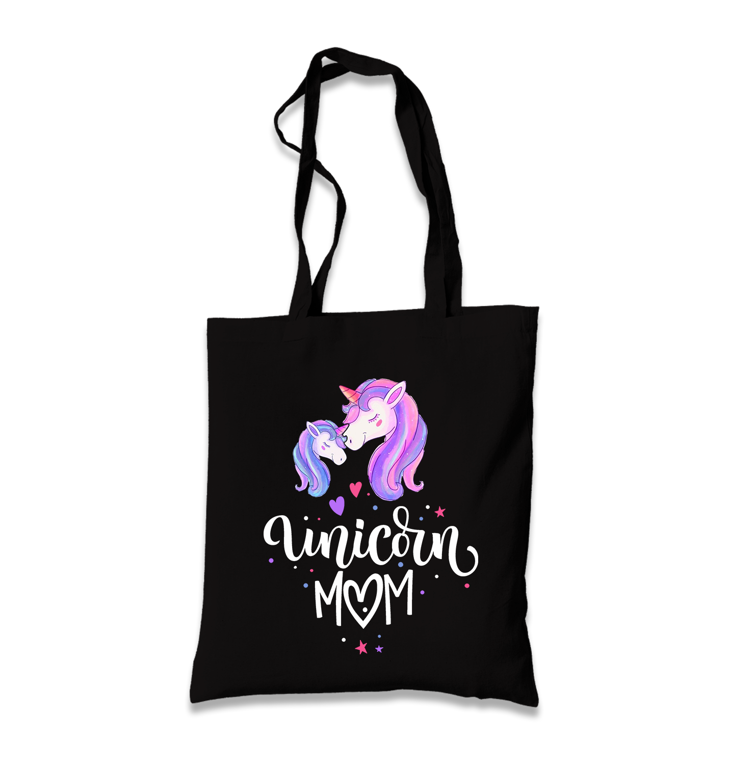 Unicorn Mom Black Canvas Totebag - Premium  from W.E.N.S. WIND - Just 4990! Shop now at W.E.N.S. WIND