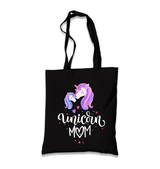 Unicorn Mom Black Canvas Totebag - Premium  from W.E.N.S. WIND - Just 4990! Shop now at W.E.N.S. WIND