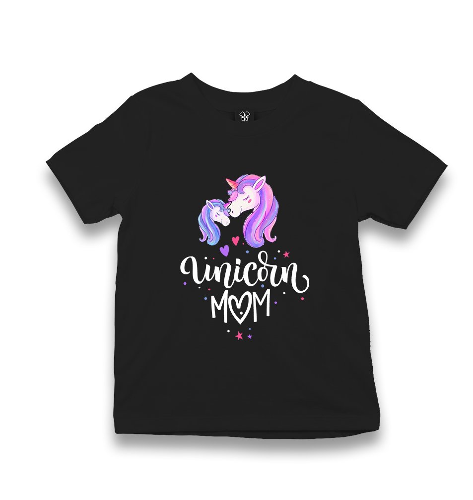 Unicorn Mom Kid's Black T-shirt - Premium  from W.E.N.S. WIND - Just 5990! Shop now at W.E.N.S. WIND