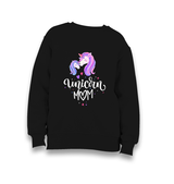 Unicorn Mom Kid's Black Sweatshirt - Premium  from W.E.N.S. WIND - Just 7990! Shop now at W.E.N.S. WIND