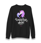 Unicorn Mom Unisex Black Sweatshirt - Premium  from W.E.N.S. WIND - Just 10990! Shop now at W.E.N.S. WIND