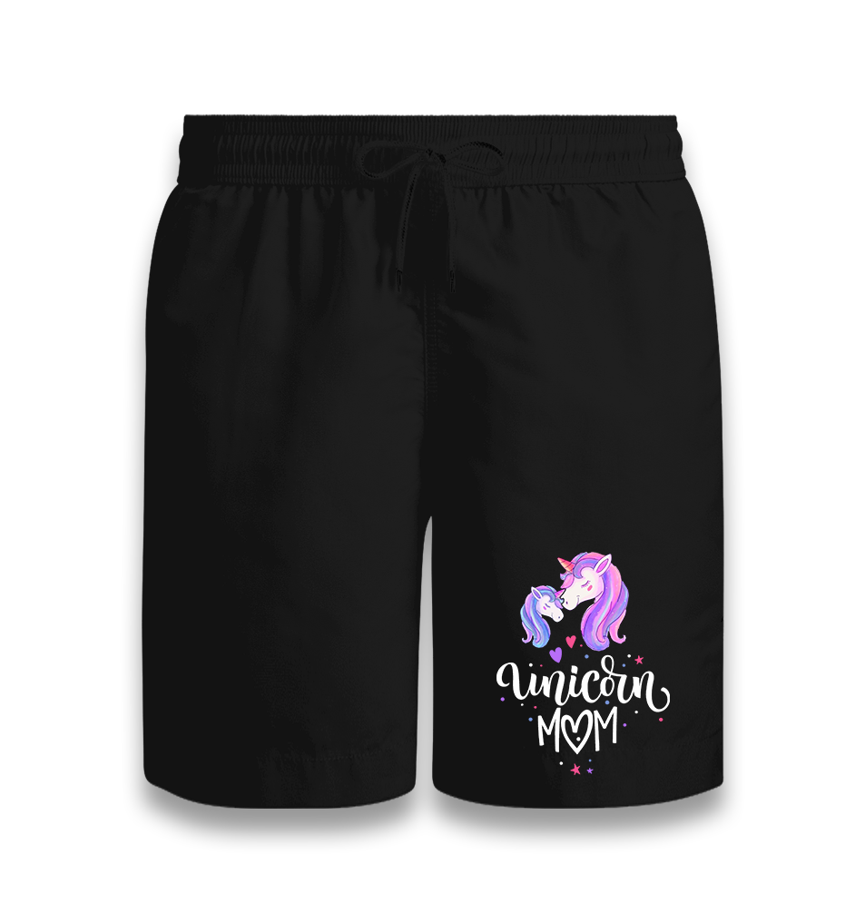 Unicorn Mom Black Shorts - Premium  from W.E.N.S. WIND - Just 7990! Shop now at W.E.N.S. WIND