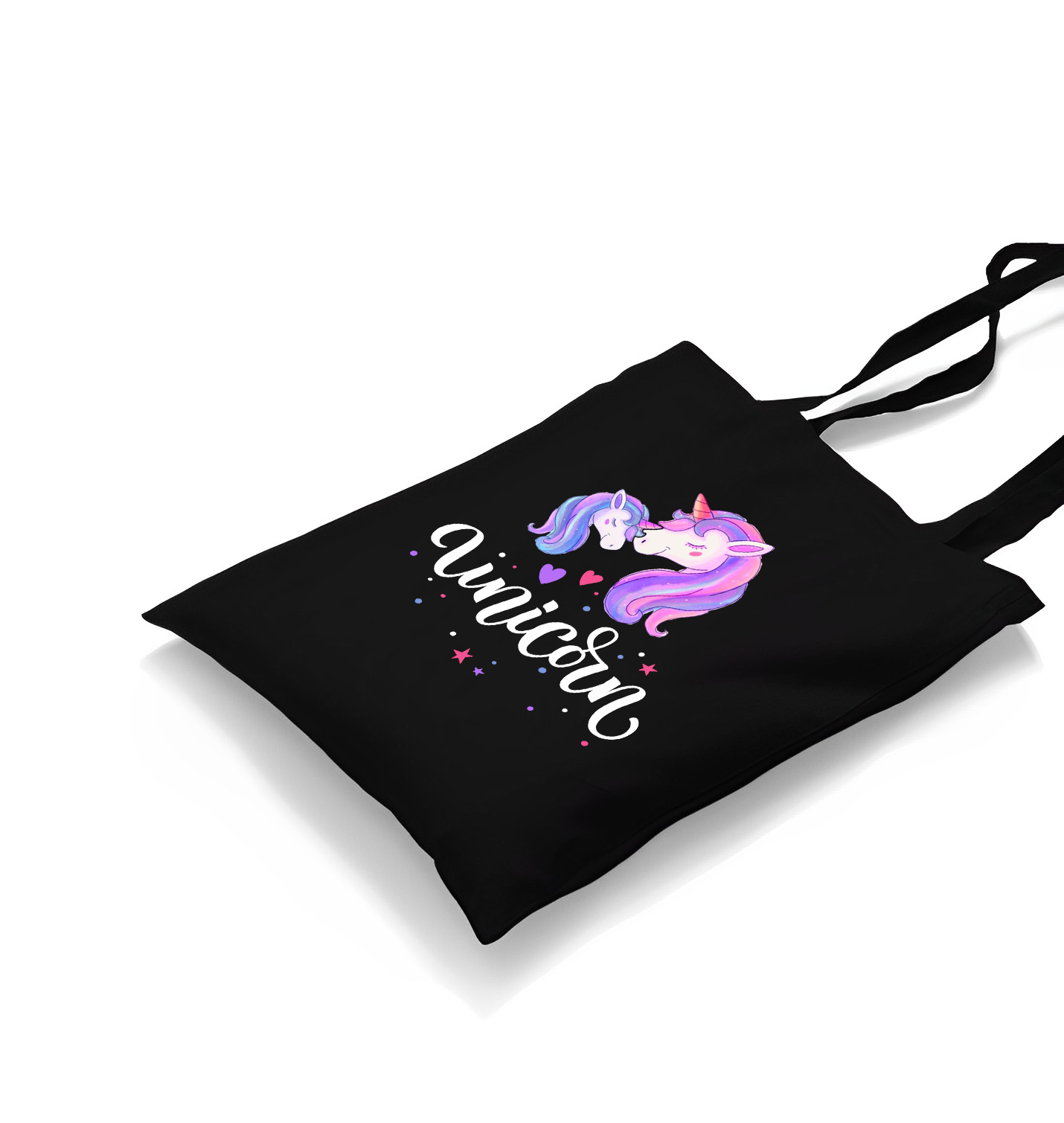 Unicorn  Black Canvas Totebag - Premium  from W.E.N.S. WIND - Just 4990! Shop now at W.E.N.S. WIND