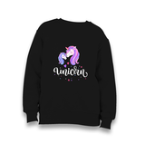 Unicorn Kid's Black Sweatshirt - Premium  from W.E.N.S. WIND - Just 7990! Shop now at W.E.N.S. WIND