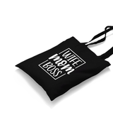 Wife Mom Boss Black Canvas Totebag - Premium  from W.E.N.S. WIND - Just 4990! Shop now at W.E.N.S. WIND