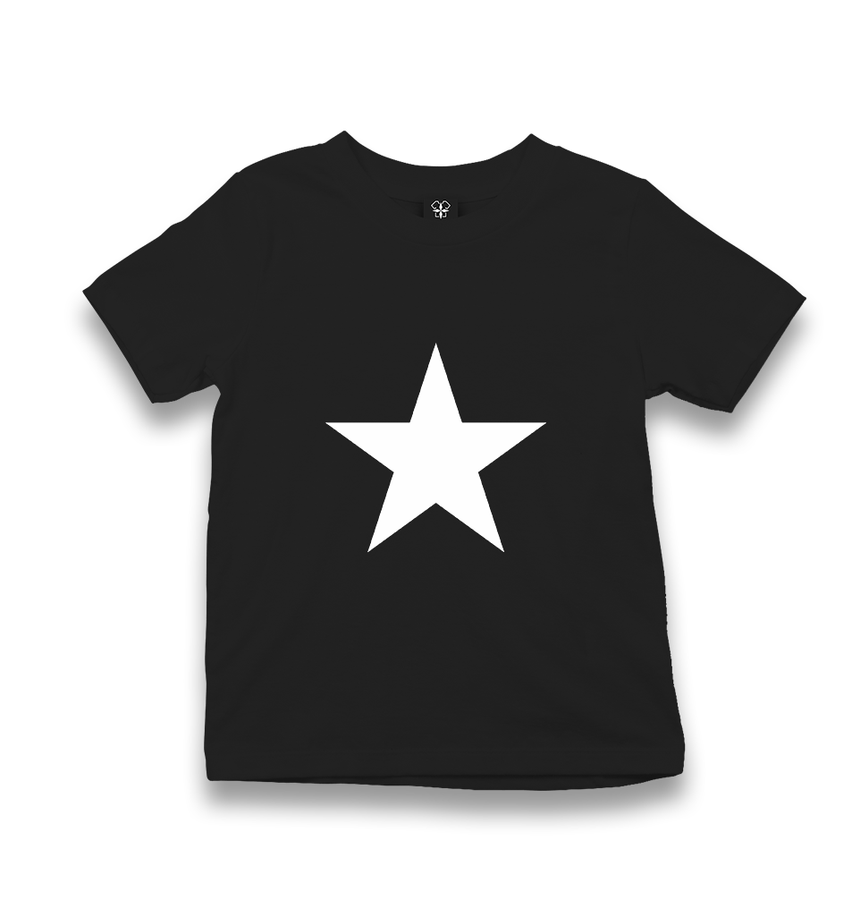 White Star Kid's Black T-shirt - Premium  from W.E.N.S. WIND - Just 5990! Shop now at W.E.N.S. WIND