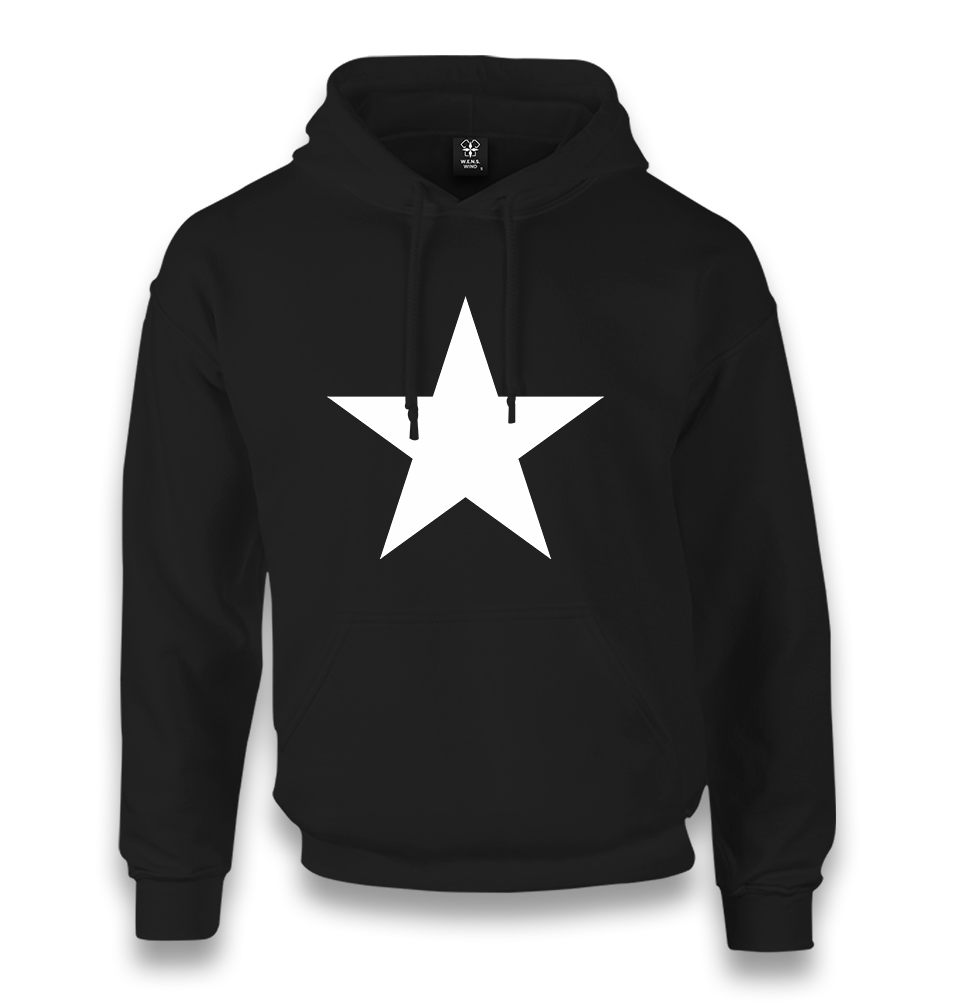 White Star Unisex Black Hoodie - Premium  from W.E.N.S. WIND - Just 11990! Shop now at W.E.N.S. WIND